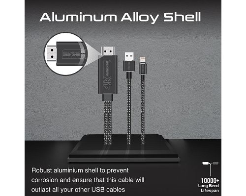 Adaptador PROMATE MediaLink-LT Lightning a HDMI 4K + USB