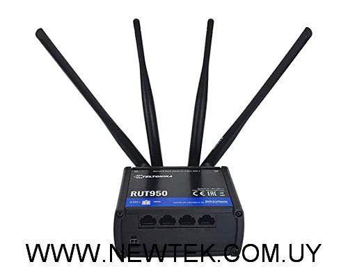 TELTONIKA RUT950 WIFI ROUTER 2 X LTE - 4 X FE (1 WAN)