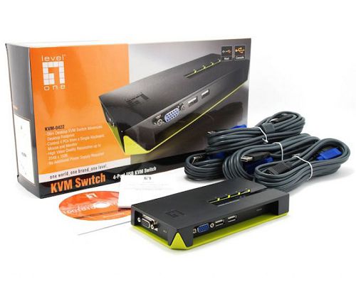 Switch KVM-0422 4-Port USB VGA