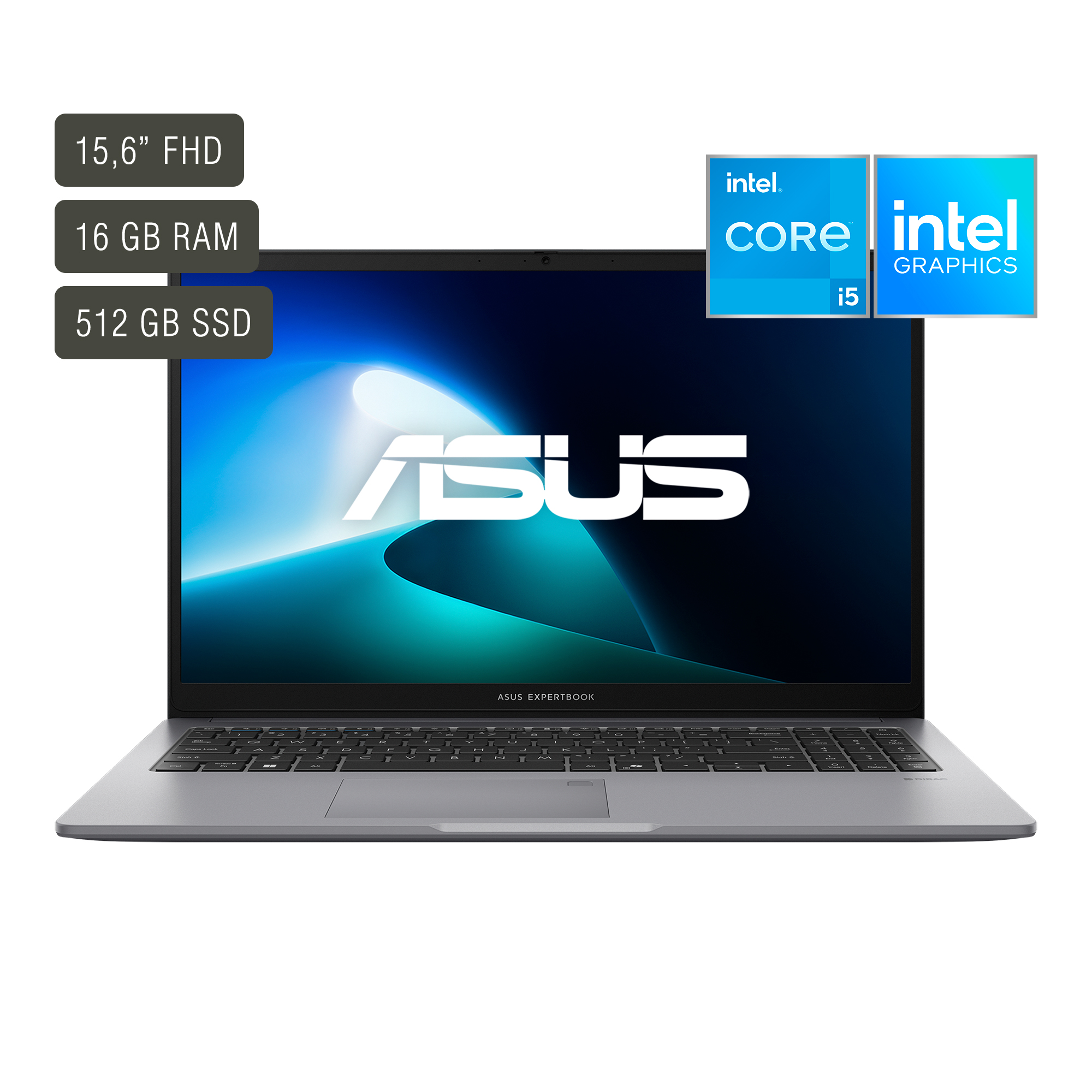 Notebook Asus Expertbook P1 15.6" FullHD i5-13420H 16Gb 512Gb Windows 11 Pro