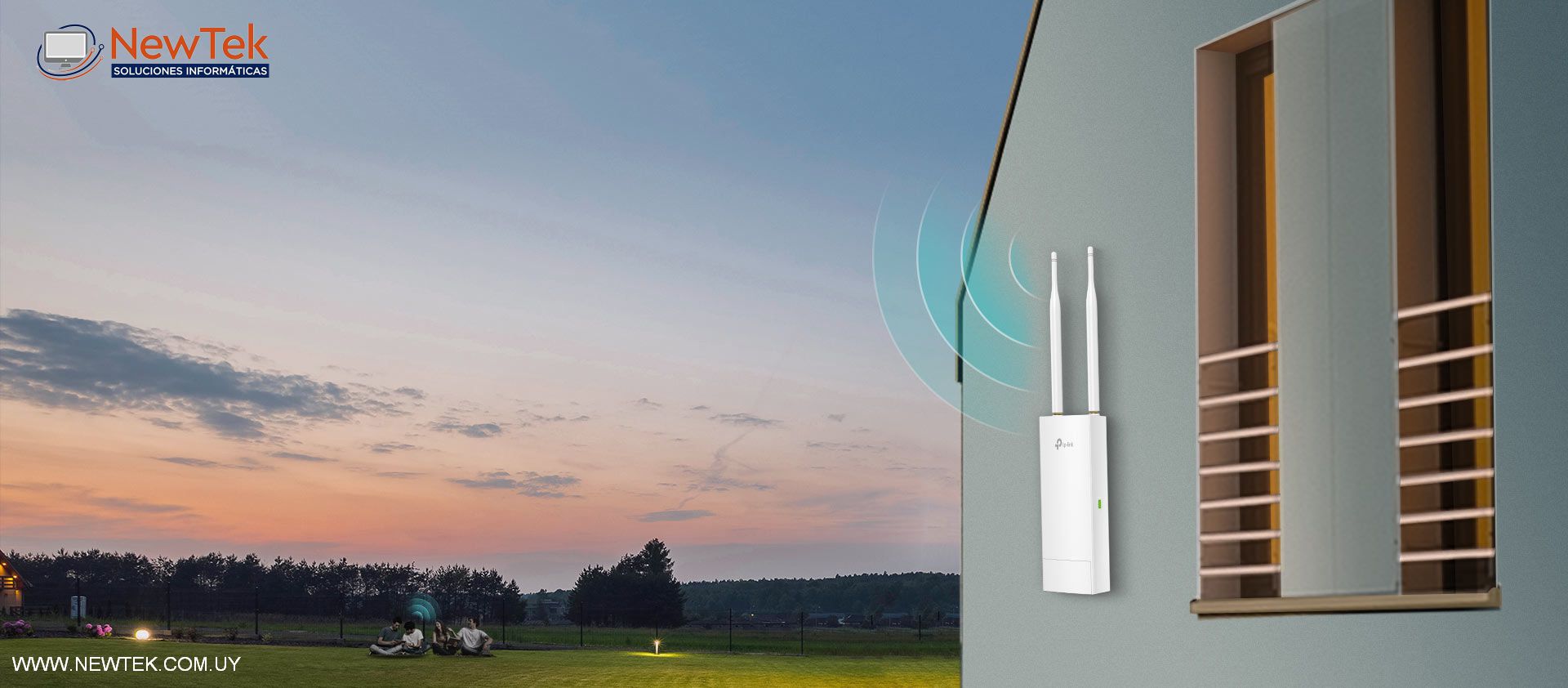 Access Point TP-LINK CAP300-Outdoor Wireless N 300Mbps 5dBi WIFI Para Exteriores
