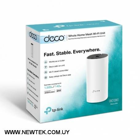Access Point TP-LINK Deco E4 AC1200 Wireless Sistema Wi-Fi Mesh 867Mbps en 5GHz