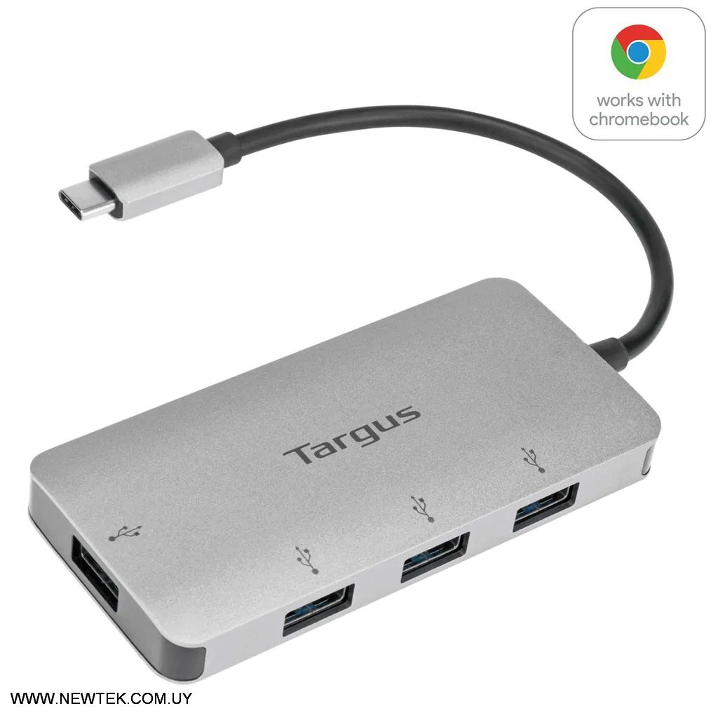 Adaptador HUB USB-C Targus ACH226BT 4 Puertos USB 3.0 Portable Win/Mac/Chrome