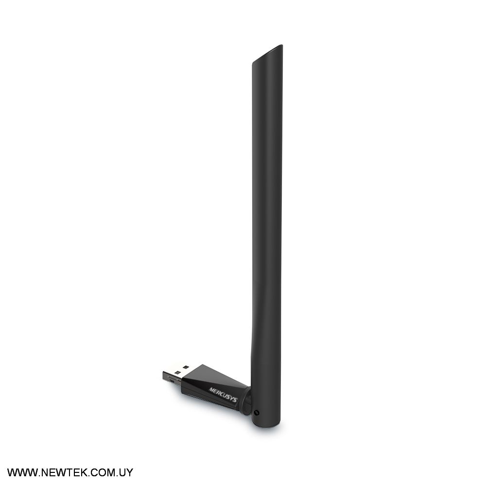 Adaptador Inalambrico USB MERCUSYS MU6H Hasta 433Mbps Antena Alta Ganancia 5dBi