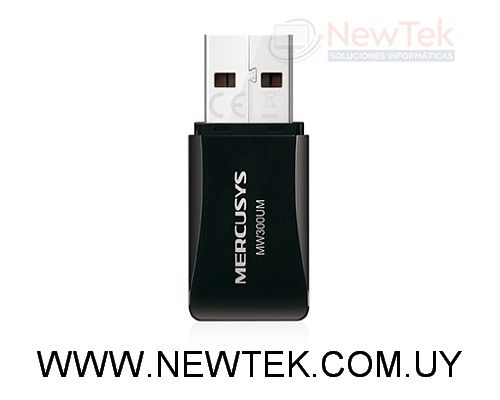 Adaptador Inalambrico USB MERCUSYS MW300UM Mini Wireless 300Mbps hotspot Wi-Fi