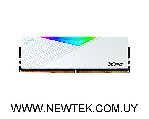 Memoria Ram Adata XPG Lancer RGB 16gb DDR5 6000MHz Cl40 U-dimm Blanco