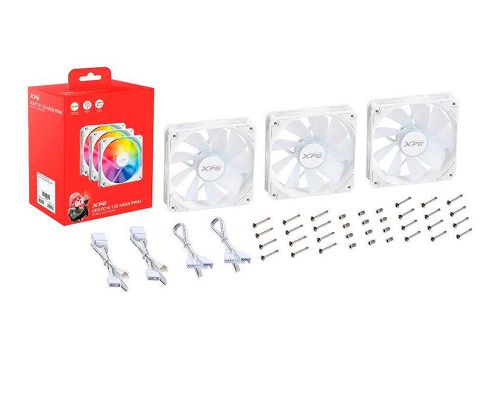Kit de 3 Fanes Adata Xpg Vento 120 Argb Blanco