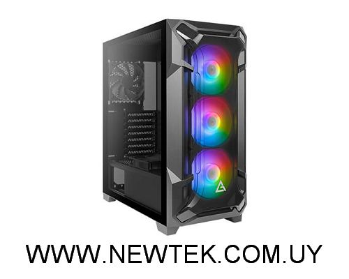 Gabinete Antec DF600 FLUX RGB Negro + 5 fans 3 Frontales - Trasero - Sobre Psu