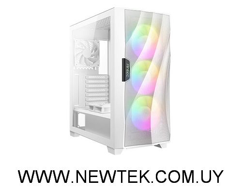 Gabinete Antec DF700 FLUX RGB Blanco + 5 fanes 3 Frontales - Trasero - Sobre Psu