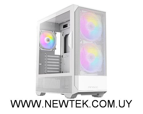 Gabinete Antec NX416L Blanco + 2 Fanes Frontales