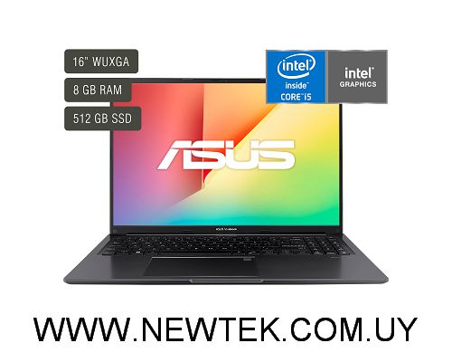 Notebook Asus VivoBook X1605ZA-MB013W 16" Core i7-1255U 16Gb 512Gb Windows 11