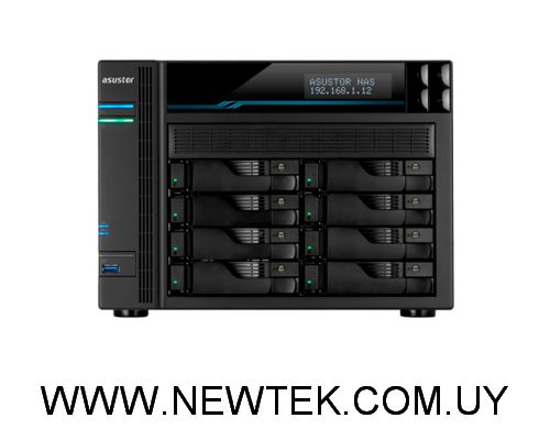 NAS ASUSTOR LOCKERSTOR 8 AS6508T Intel ATOM C3538 8GB DDR4 Ampliable 8 BAHÍAS