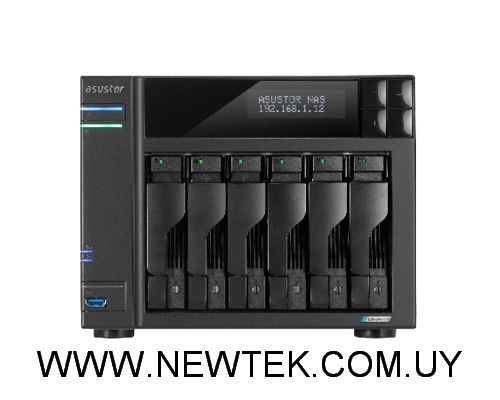 NAS ASUSTOR LOCKERSTOR 6 Gen2 AS6706T Celeron N5105 4GB DDR4 SO-DIMM Ampliable