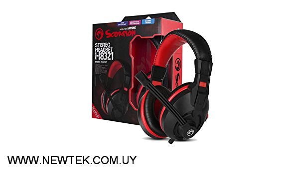 Auriculares Con Micrófono Marvo Scorpion H8321 Gaming HEADSET jack 3.5mm Stereo