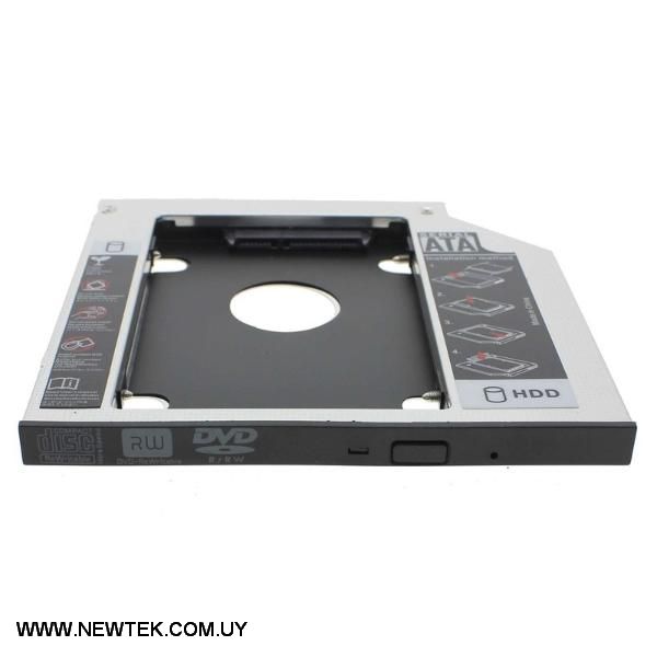 Bahia Notebook Caddy Adaptador Para Disco Duro HDD o SSD SATA 2.5 A Unidad DVD