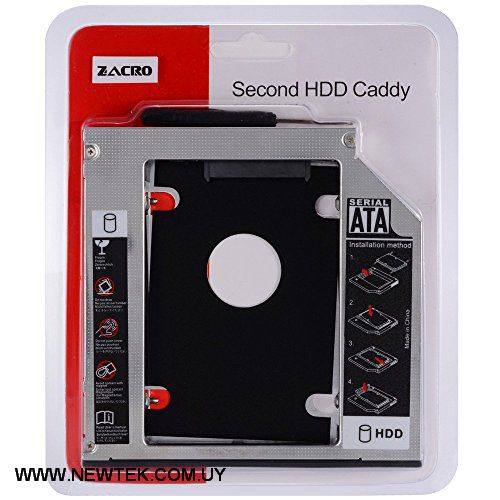 Bahia Notebook Caddy Adaptador Para Disco Duro HDD o SSD SATA 2.5 A Unidad DVD