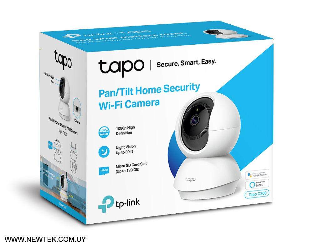 Camara de Seguridad IP Tp-Link Tapo C200 Rotatoria Wi-Fi FHD Vision Nocturna