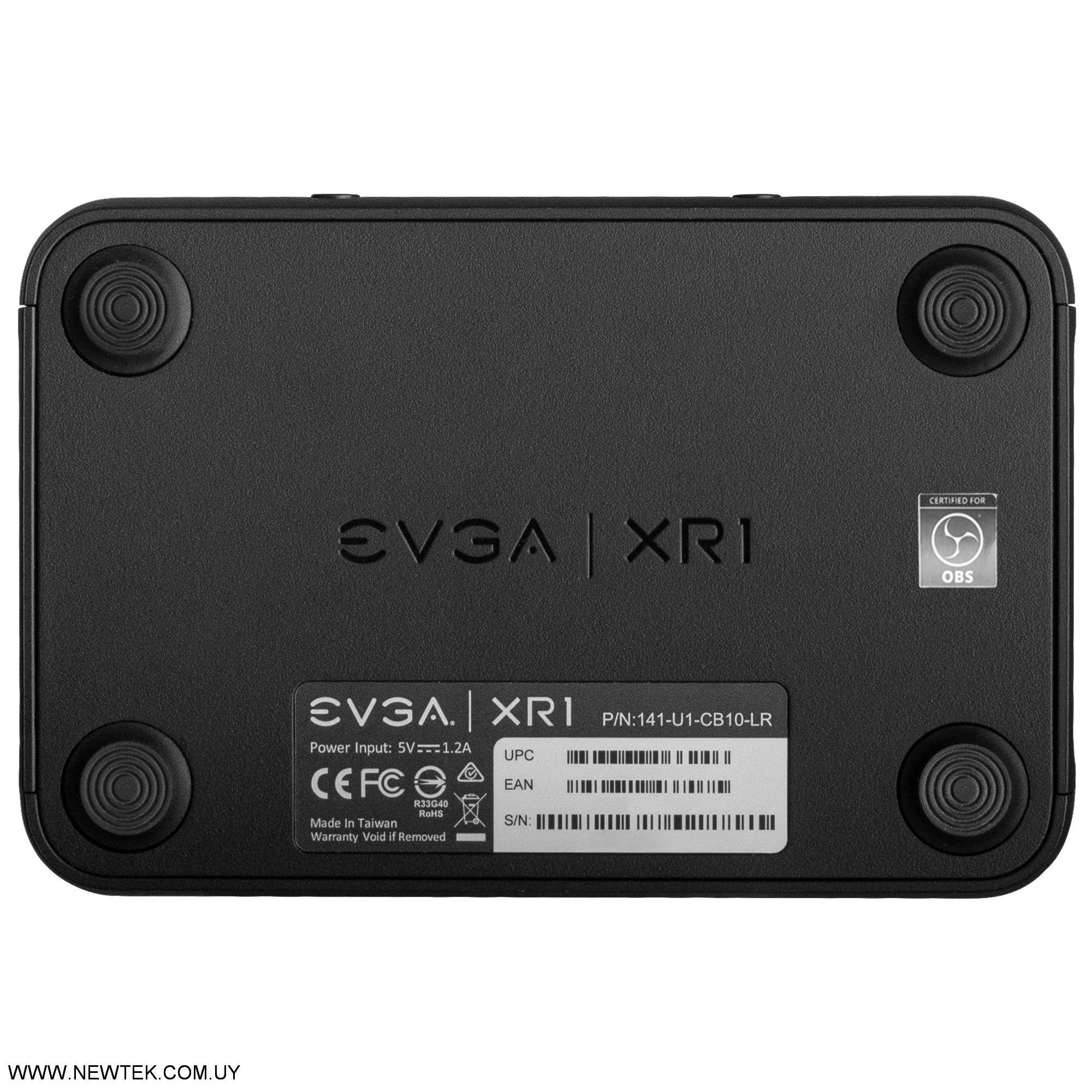 Capturadora de Video EVGA XR1 Interface 4k 120Hz Certificado OBS Streamers ARGB