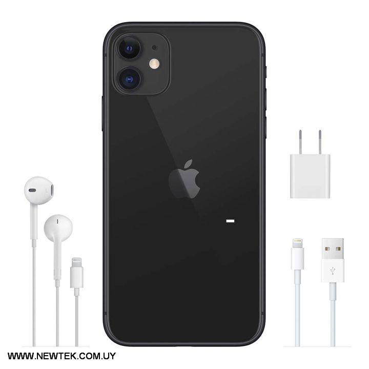Celular Iphone 11 Black/white 4GB/64GB Cámara Dual 12MP+12MP Frontal 12MP iOS 13