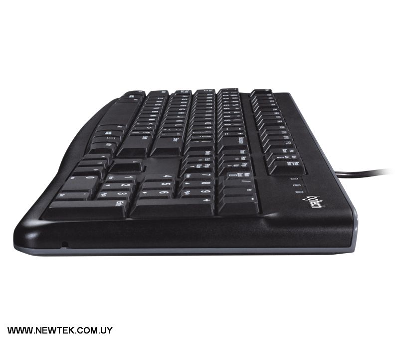 Combo Teclado Mouse Logitech MK120 Cableado USB Negro Distribución en Español