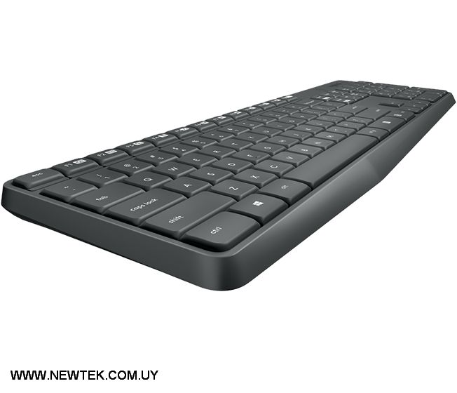 Combo Teclado Mouse Logitech MK235 Inalambrico USB Negro Distribución en Español