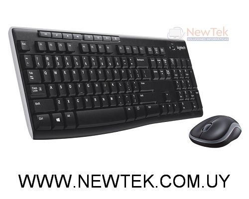 Combo Teclado Mouse Logitech MK270 Inalambrico USB Negro Distribución en Español