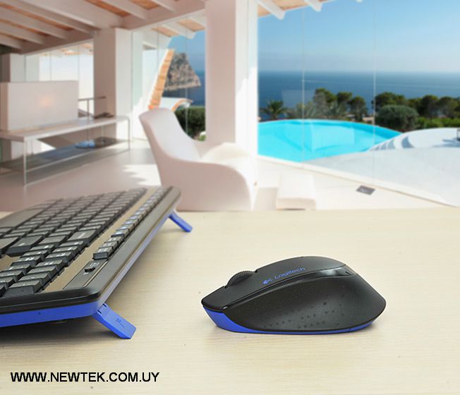 Combo Teclado Mouse Logitech MK345 Inalambrico USB Negro Distribución en Español