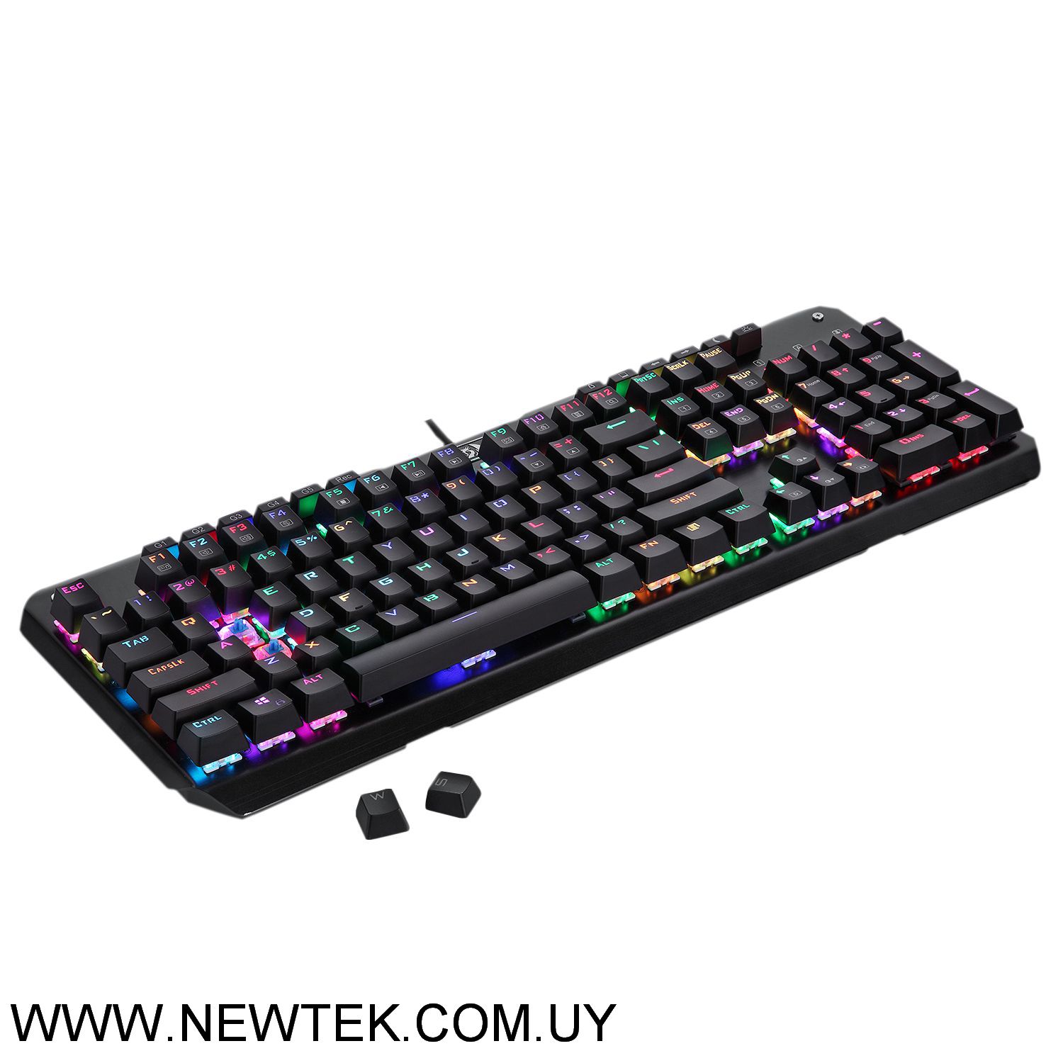 Combo Teclado REDRAGON K555 Mecanico con Reposamunecas - MOUSE m710 RGB 10k DPI