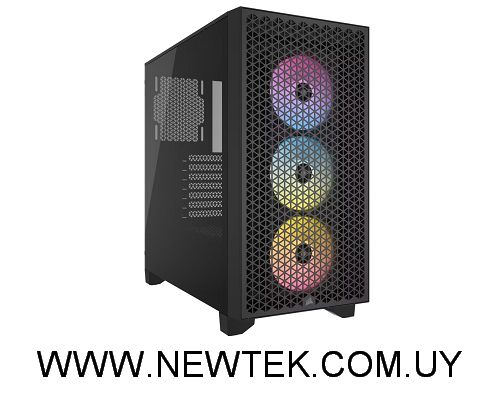 Gabinete Corsair 3000D RGB AIRFLOW Blanco o Negro