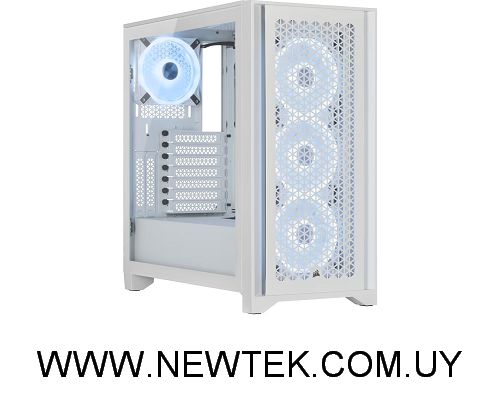 Gabinete Corsair 4000D RGB AIRFLOW Blanco