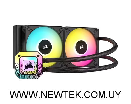 Disipador Fan CPU Cooler Corsair H100i CAPELLIX XT 240 Blanco o Negro