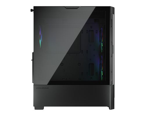 Gabinete Cougar Duoface Rgb Negro + 2 ventiladores Frontales