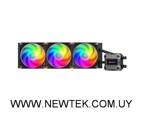 Disipador Fan CPU Cooler Cougar Poseidon Ultra 360 ARGB Negro