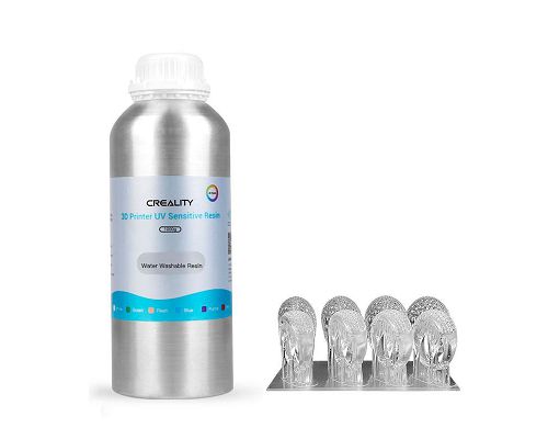 Resina Creality Lavable en Agua Standard en Botella de Aluminio 500g