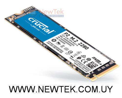 Disco Duro Estado Solido Crucial P2 NVMe SSD M.2 2280 500GB 2300MB/s CT500P2SSD8