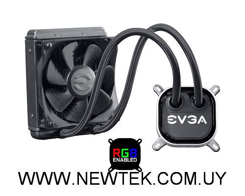 Disipador Fan CPU Cooler EVGA CLC 120 Refrigeracion Liquida RGB LED AMD INTEL