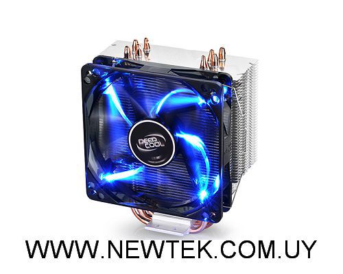 Disipador Fan CPU DEEPCOOL GAMMAXX 400 Sochet Intel y AMD Con RGB AZUL 1 FAN