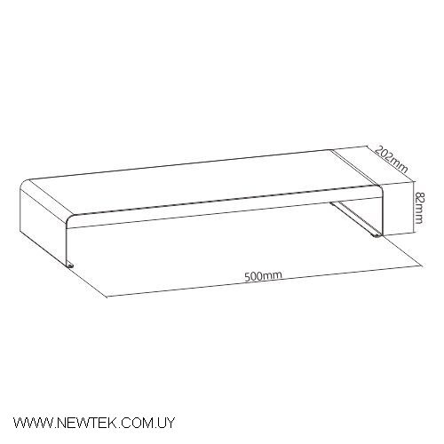 Elevador de mesa Brateck STB-121 Monitores de 13" hasta 32" Pulgadas Slim Steel