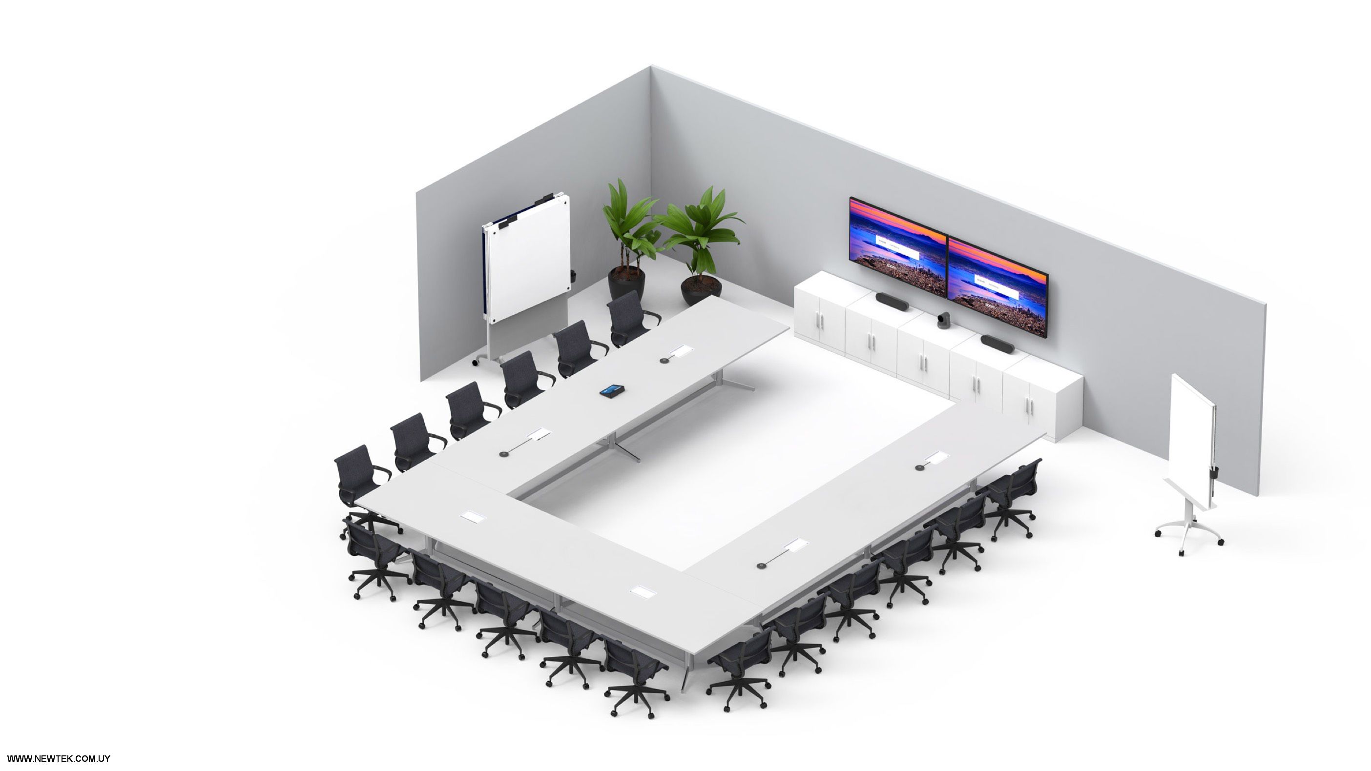 Equipo Video Conferencia LOGITECH Zoom Rooms Kit Salas Grandes de 12-17 Personas