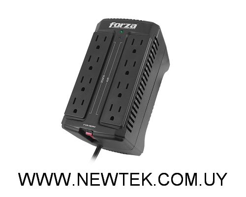Regulador de voltaje Forza FVR-902 900VA 450W 8 Salidas AC 220V