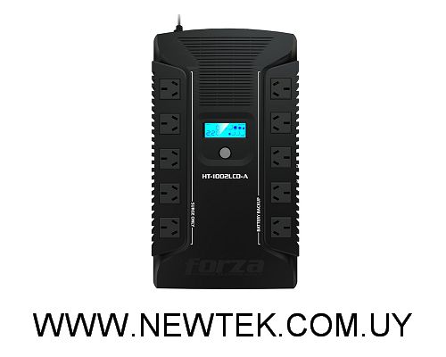 Forza UPS HT-1002LCD-A 1000VA 600W 10 salidas USB-A USB-C