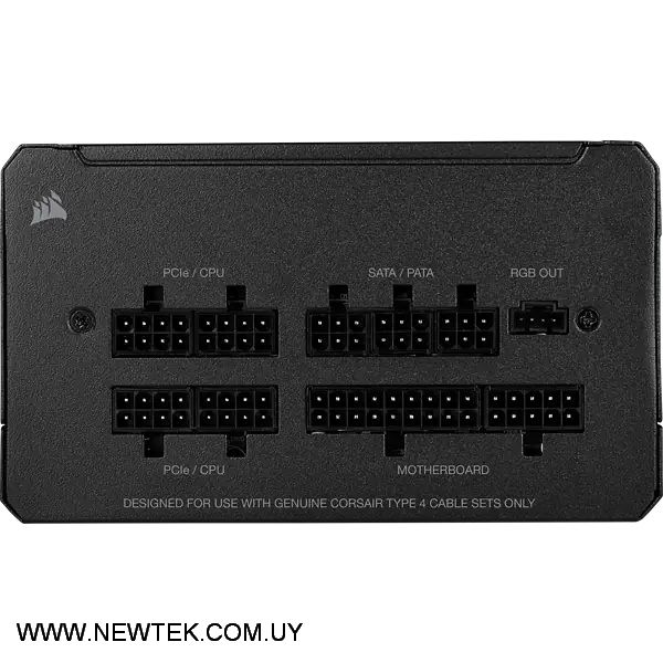 Fuente de Poder Corsair CX750F 80 Plus Bronze Full Modular Iluminación RGB 750W