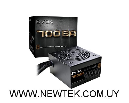 Fuente de Poder EVGA 700 BR 80 PLUS Bronze 100-BR-0700-K1 700W REALES 120mm ATX
