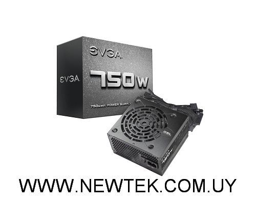 Fuente de Poder EVGA 750 N1 Power Supply 100-N1-0750-L1 750W REALES ATX