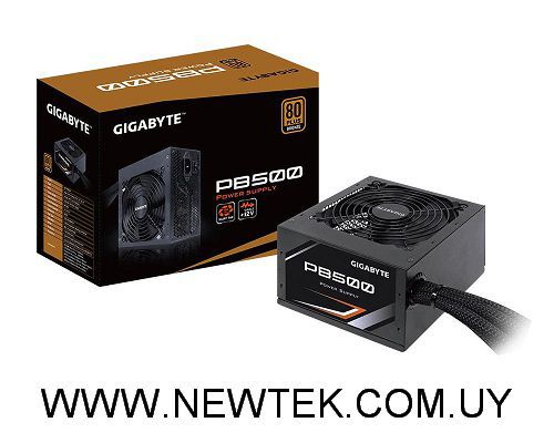 Fuente de Poder GIGABYTE PB500 POWER SUPPLY 80 PLUS BRONCE 500W PCI-e ATX