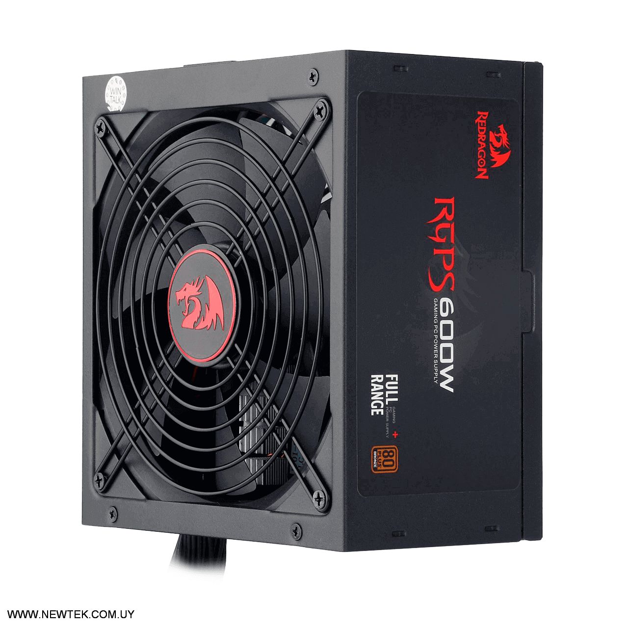 Fuente de Poder REDRAGON GC-PS002 80 PLUS Bronce 600 Watts PCI-e FAN 120mm ATX