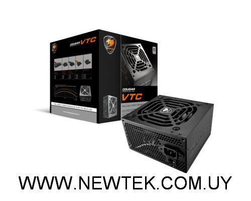 Fuente de Poder Cougar VTC 500 80 PLUS WHITE 500W REALES FAN 120mm ATX