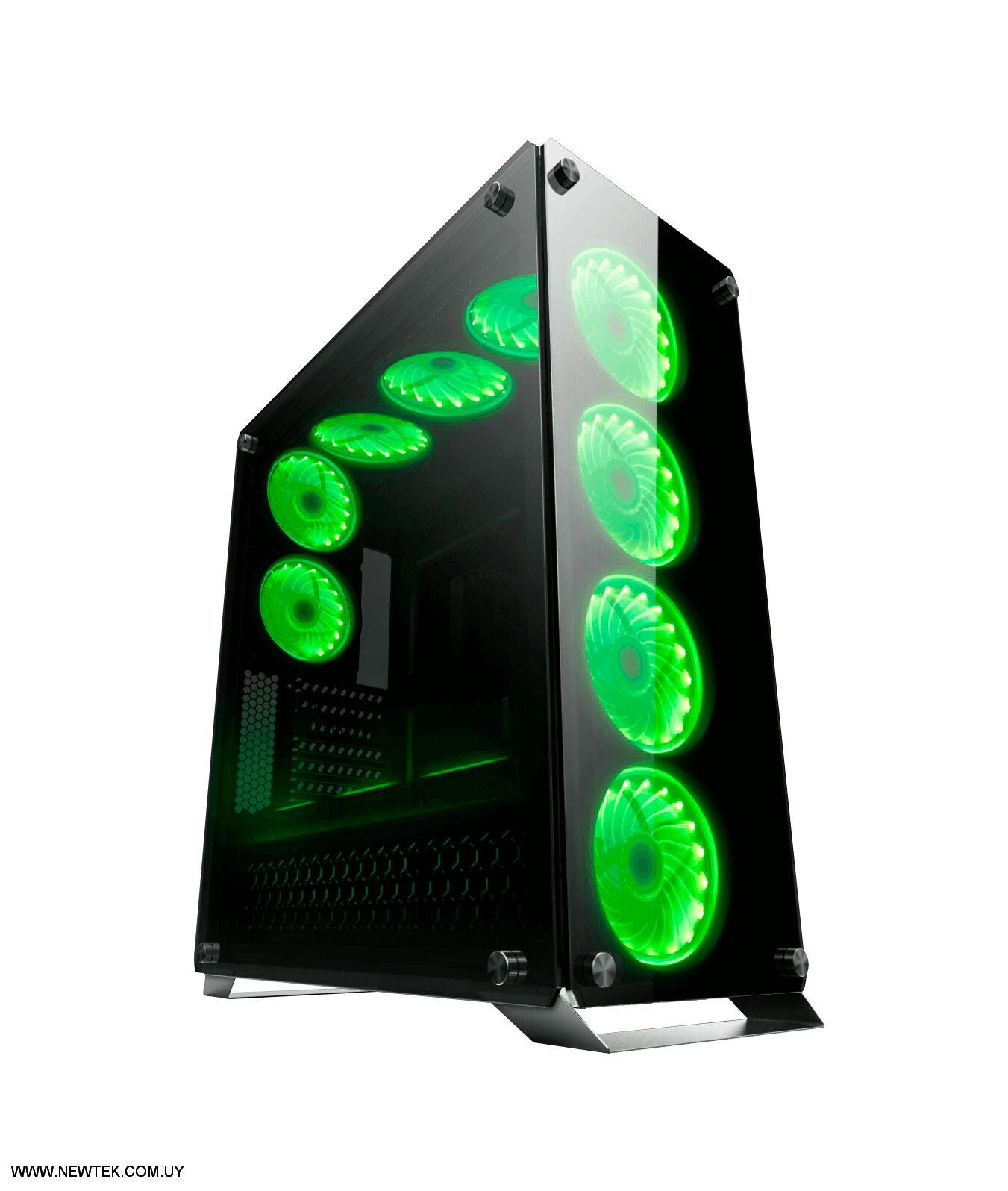 Gabinete REDRAGON IRONHIDE GC-801 Gaming Color Negro Ventana Lateral  Frontal SF