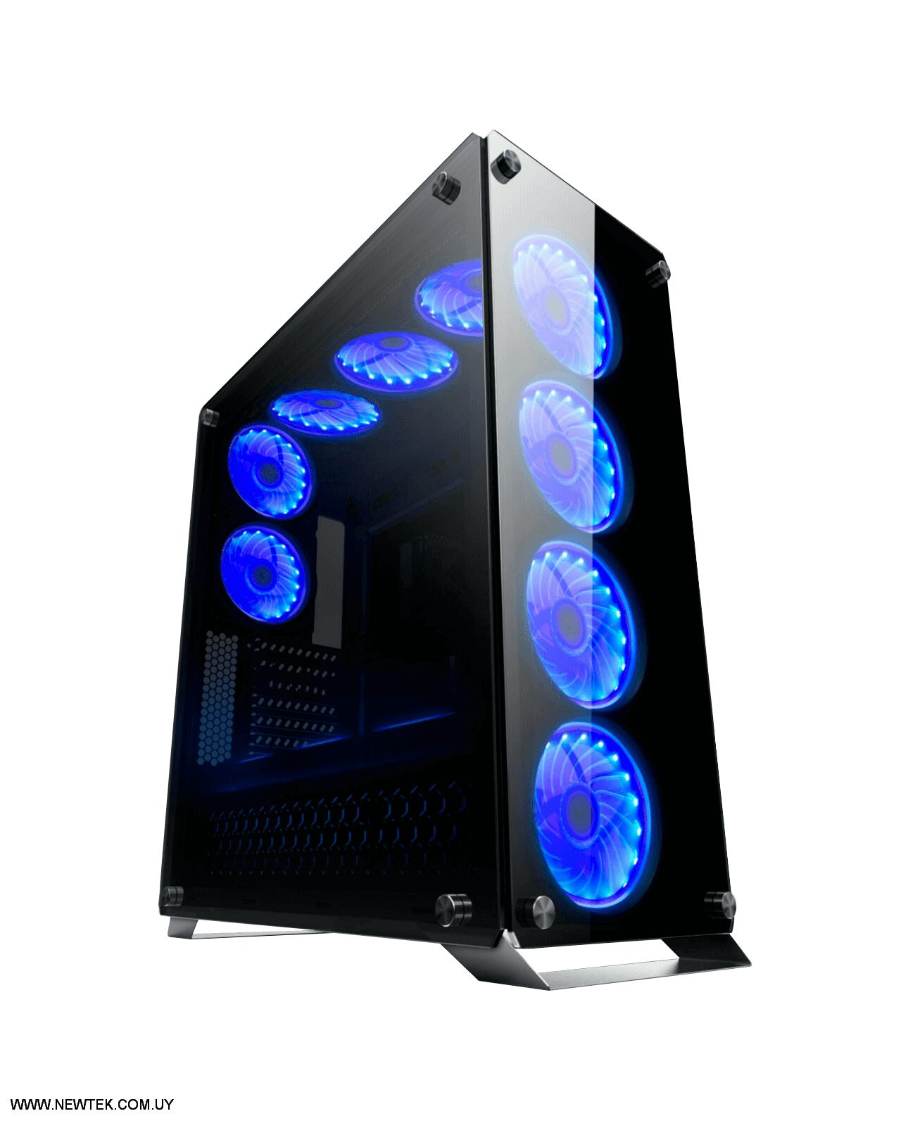 Gabinete REDRAGON IRONHIDE GC-801 Gaming Color Negro Ventana Lateral  Frontal SF