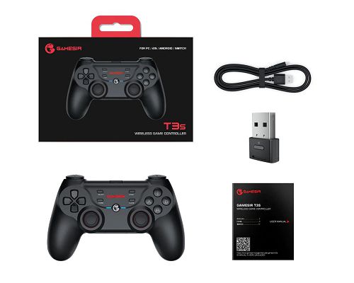 Joystick Gamesir T3s para PC, Switch y Android Blanco o Negro